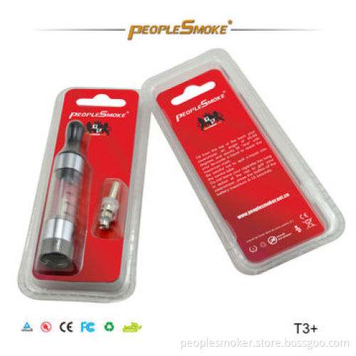 Electronic Cigarette with T3 Chargeable Coil and Clearomizer